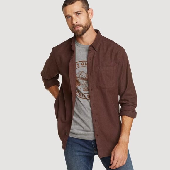 Eddie Bauer Men's | 2024 Eddie's Favorite Flannel Classic Fit Shirt TALL LARGE - Picture 15 of 15